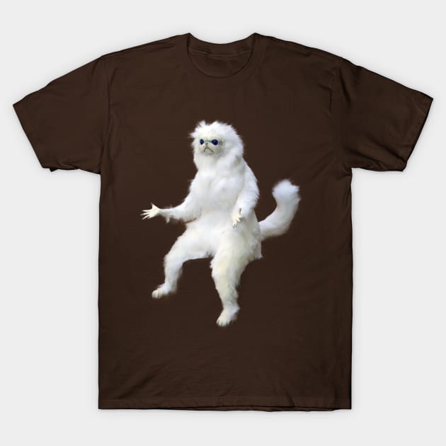 White Cat Cat Meme T-Shirt by jesse_kyle_